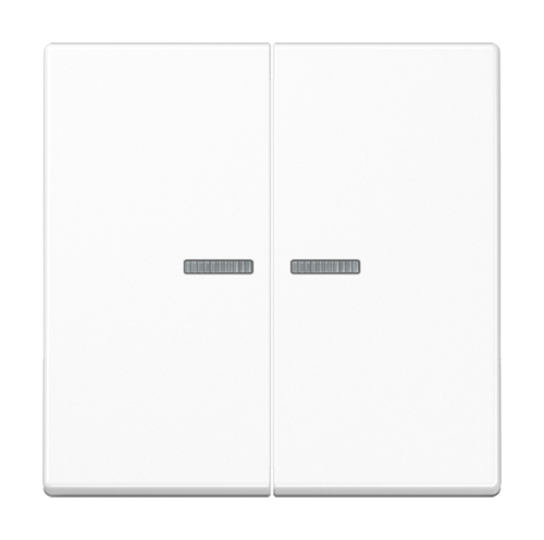 Клавиша двойная с линзами JUNG А-СЕРИЯ, белый