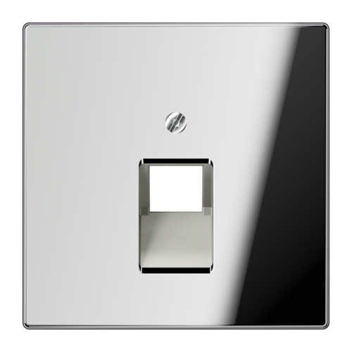 Накладка на розетку информационную JUNG LS METAL, хром