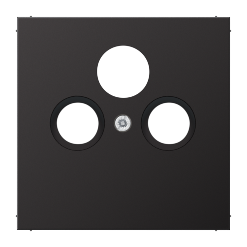 Накладка на розетку телевизионную JUNG LS METAL, антрацит