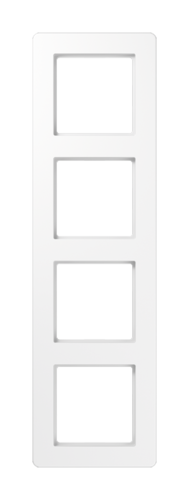 Рамка 4 поста JUNG AFLOW, белый блестящий