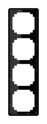 Рамка 4 поста JUNG CD 500, черный