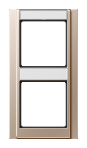 Рамка 2 поста JUNG A 500, шампань