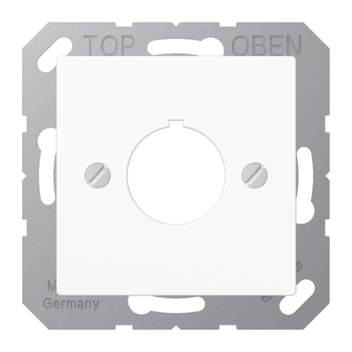 JUNG AS 500 Белая Крышка для установки специальных гнезд, диам. 22,5мм