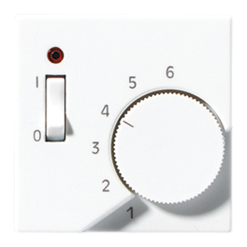 JUNG A 500 Белая Накладка термостата комнатного с выкл.(мех TR231U,TR241U)