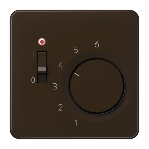JUNG CD 500/CD plus Коричневая Накладка термостата комнатного с выкл. (мех TR231U, TR241U)