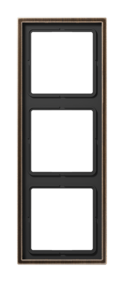 Рамка 3 поста JUNG LS METAL, античная латунь