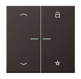 Накладка на жалюзийный выключатель Jung LS METAL, алюминий темный, AL1701PD